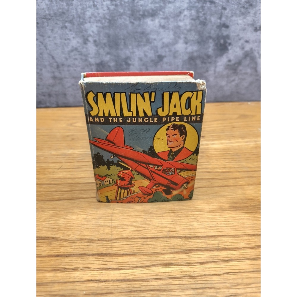Smilin' Jack and the Jungle Pipe Line #1419 Big Little Book BLB High Grade Nice